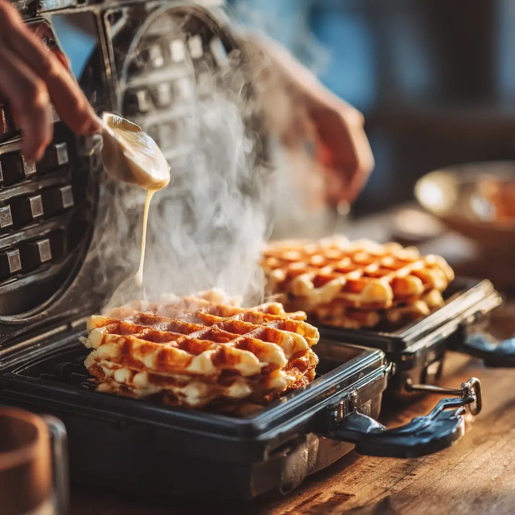 Apple Fritter Waffle Donuts
