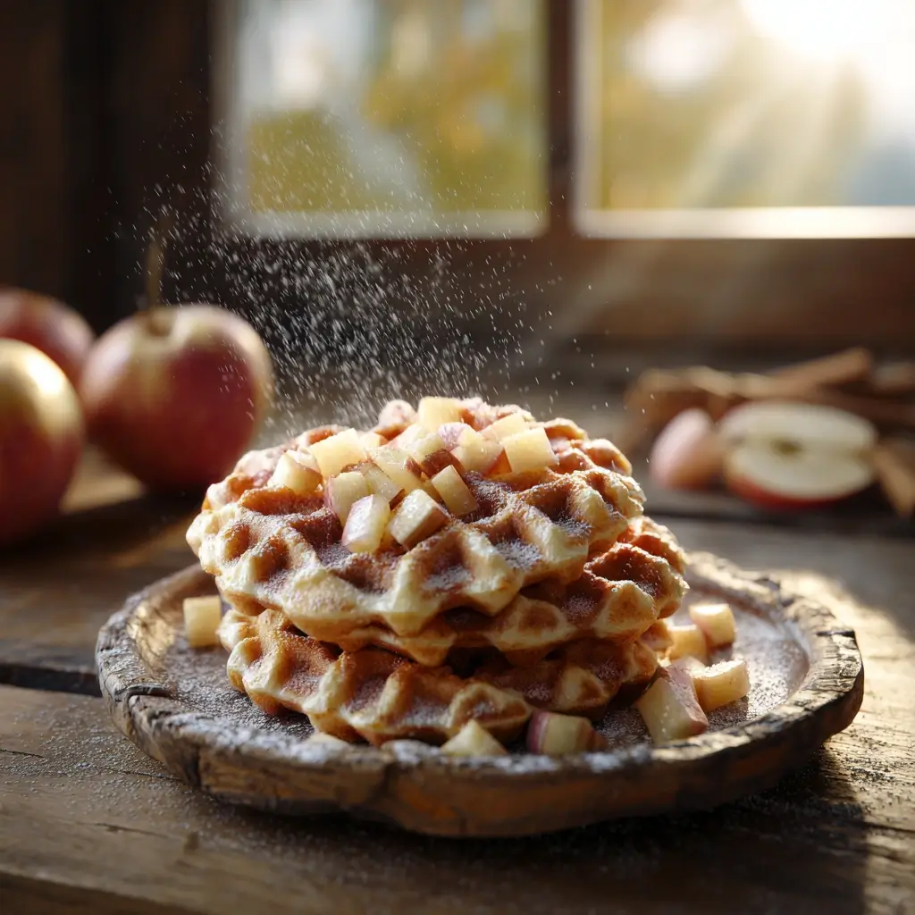 Apple Fritter Waffle Donuts