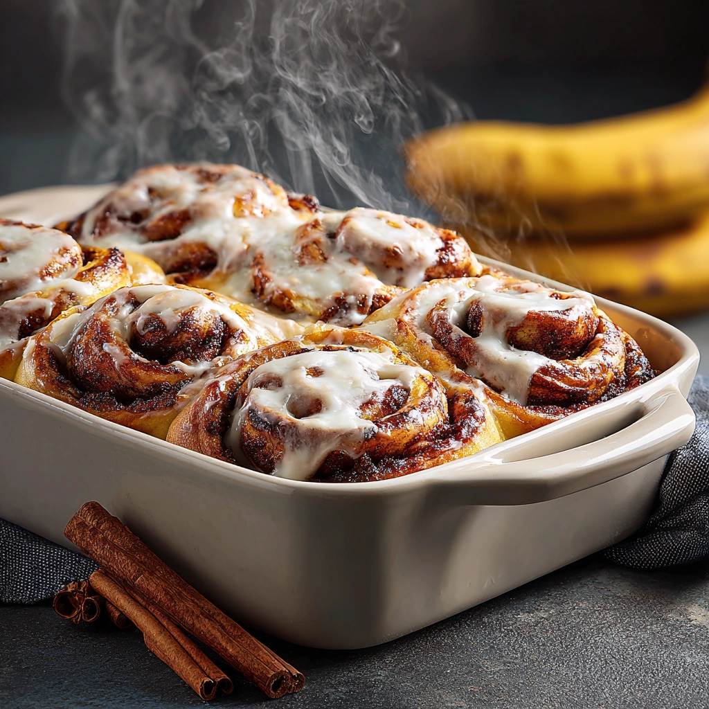 Banana Bread Cinnamon Rolls