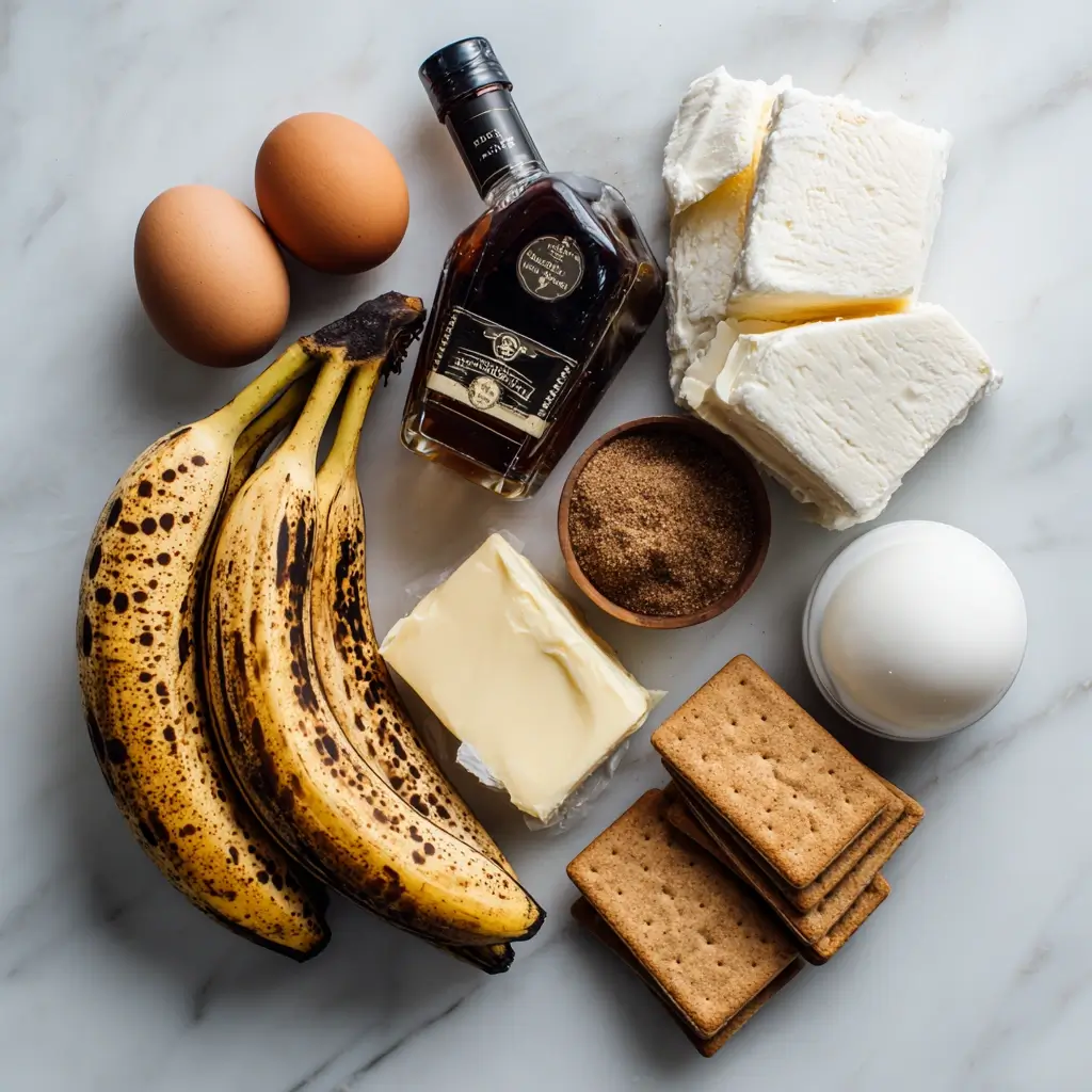 Caramelized Banana Cheesecake with Rum Glaze