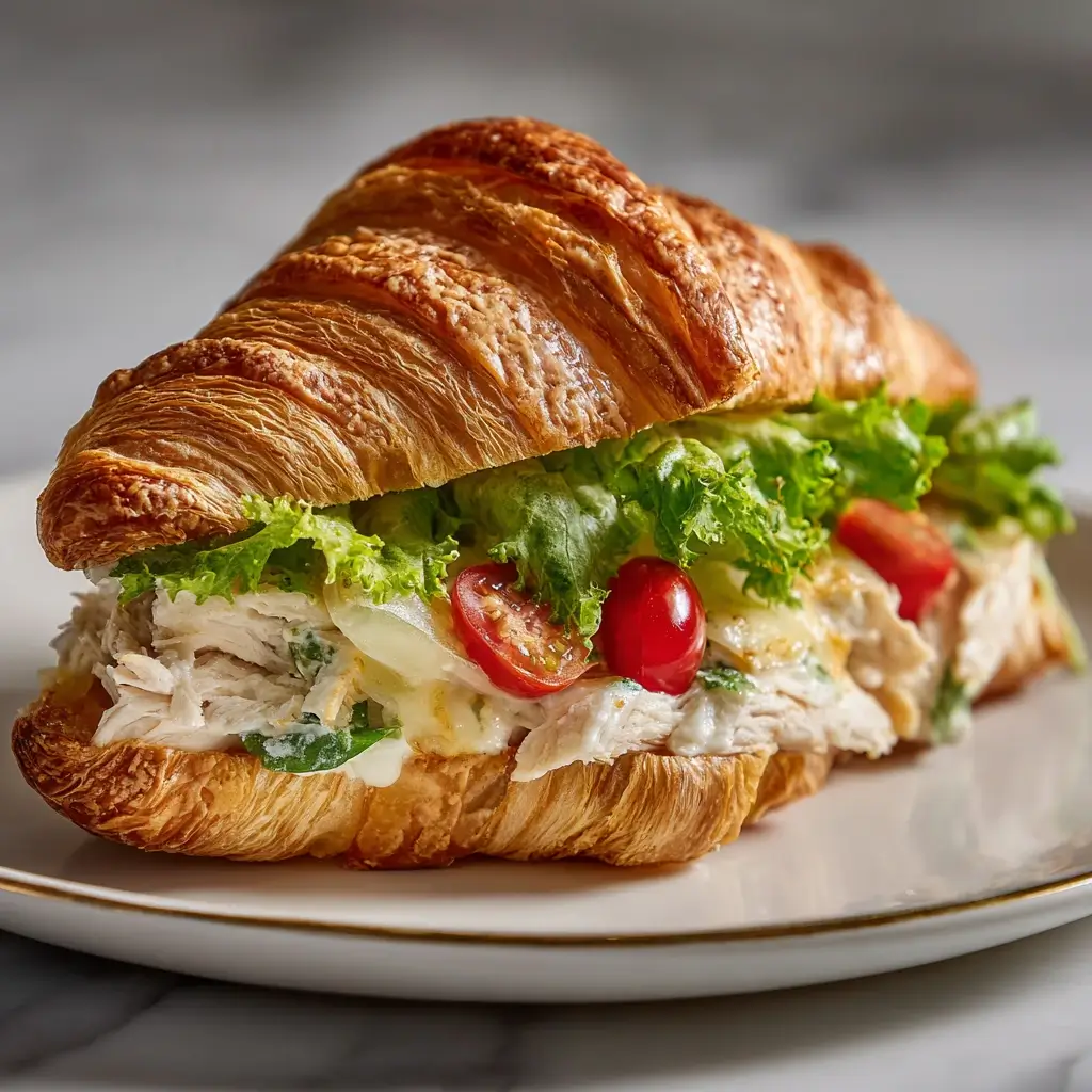 Chicken Caesar Croissant Sandwich