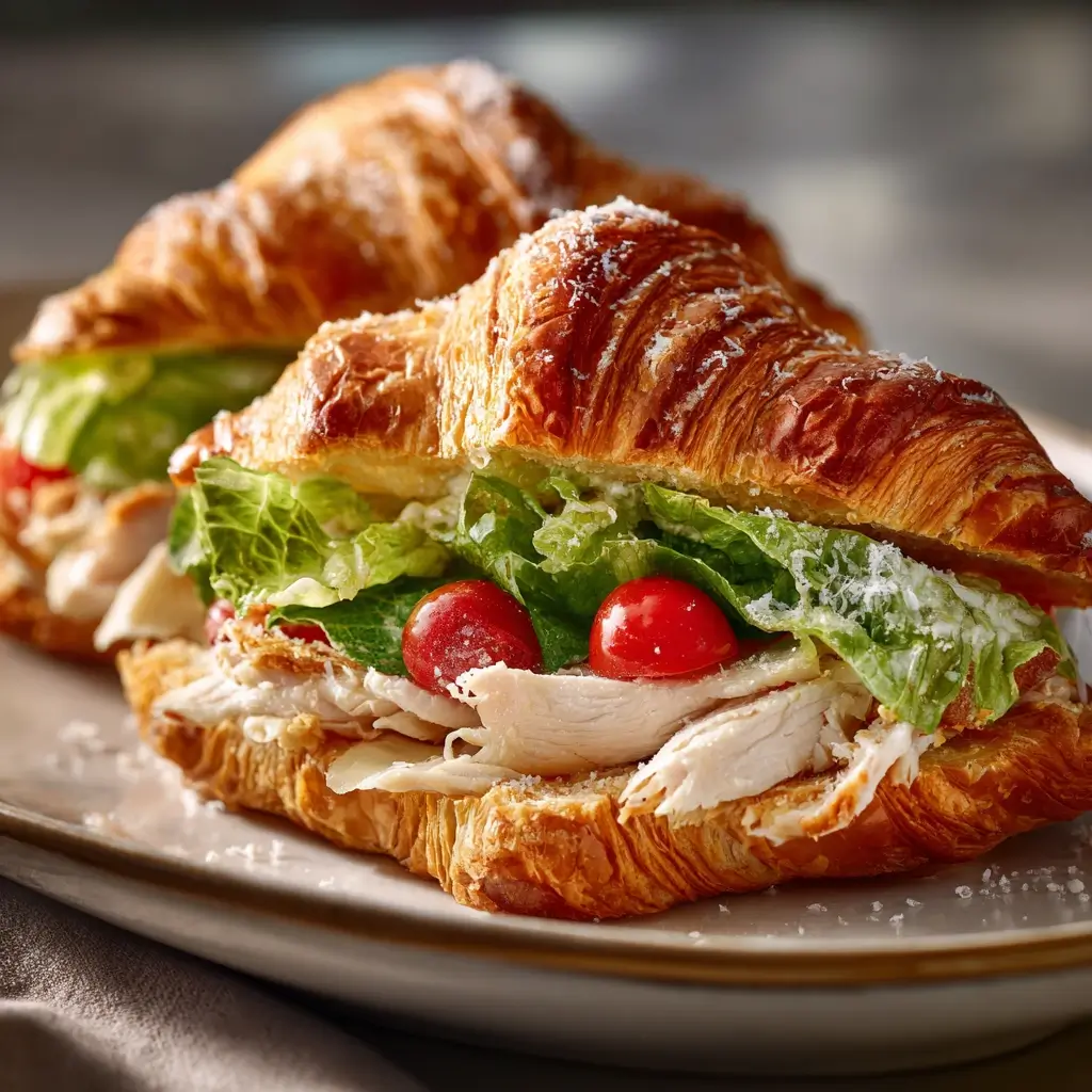 Chicken Caesar Croissant Sandwich