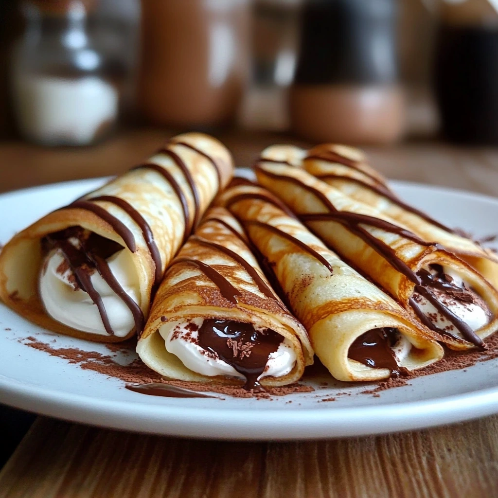 Chocolate-Filled Crepes