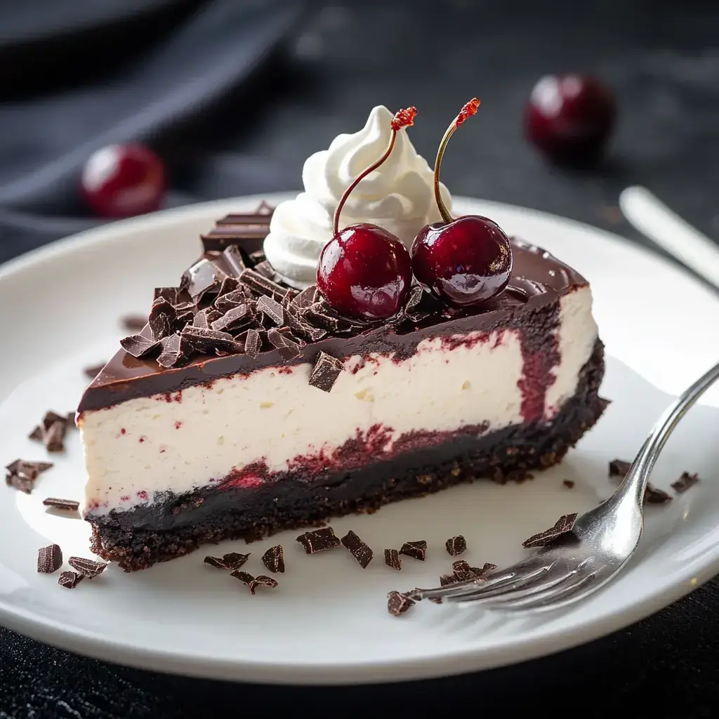 Rich Black Forest Cheesecake