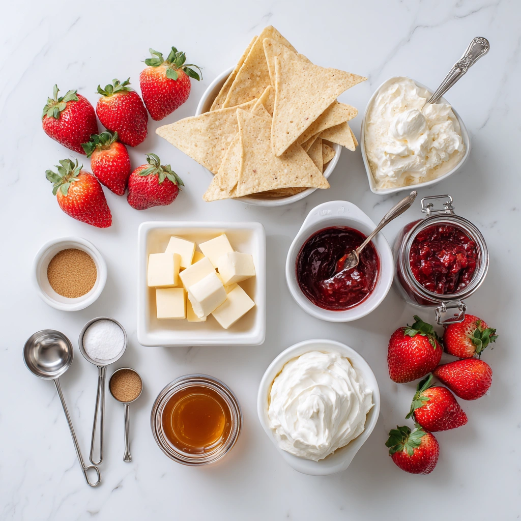 Strawberry Cheesecake Nachos