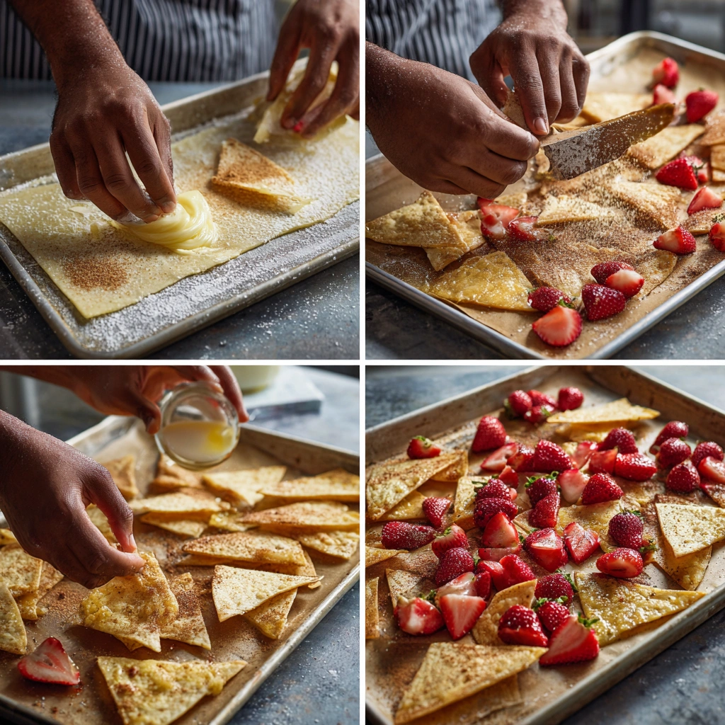 Strawberry Cheesecake Nachos