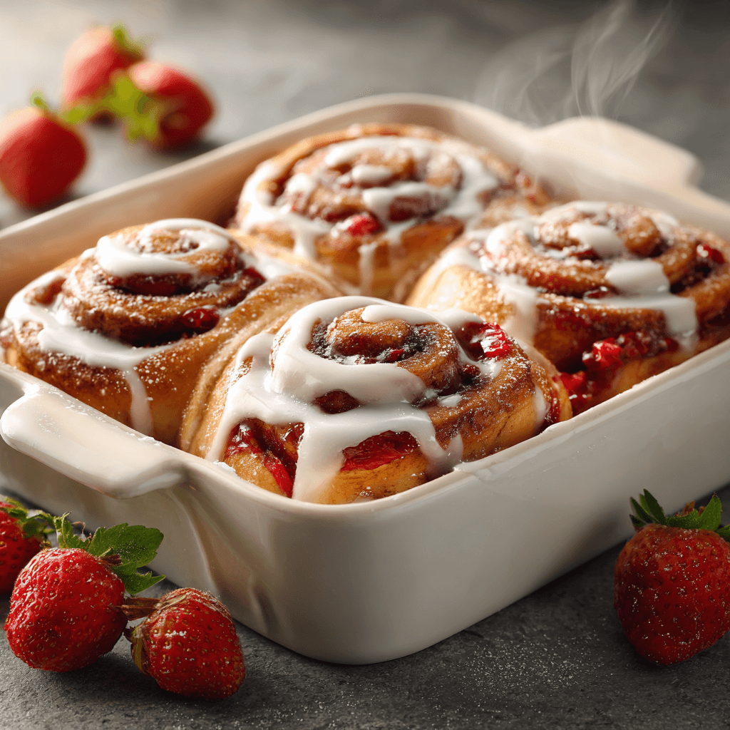 Strawberry Cinnamon Rolls