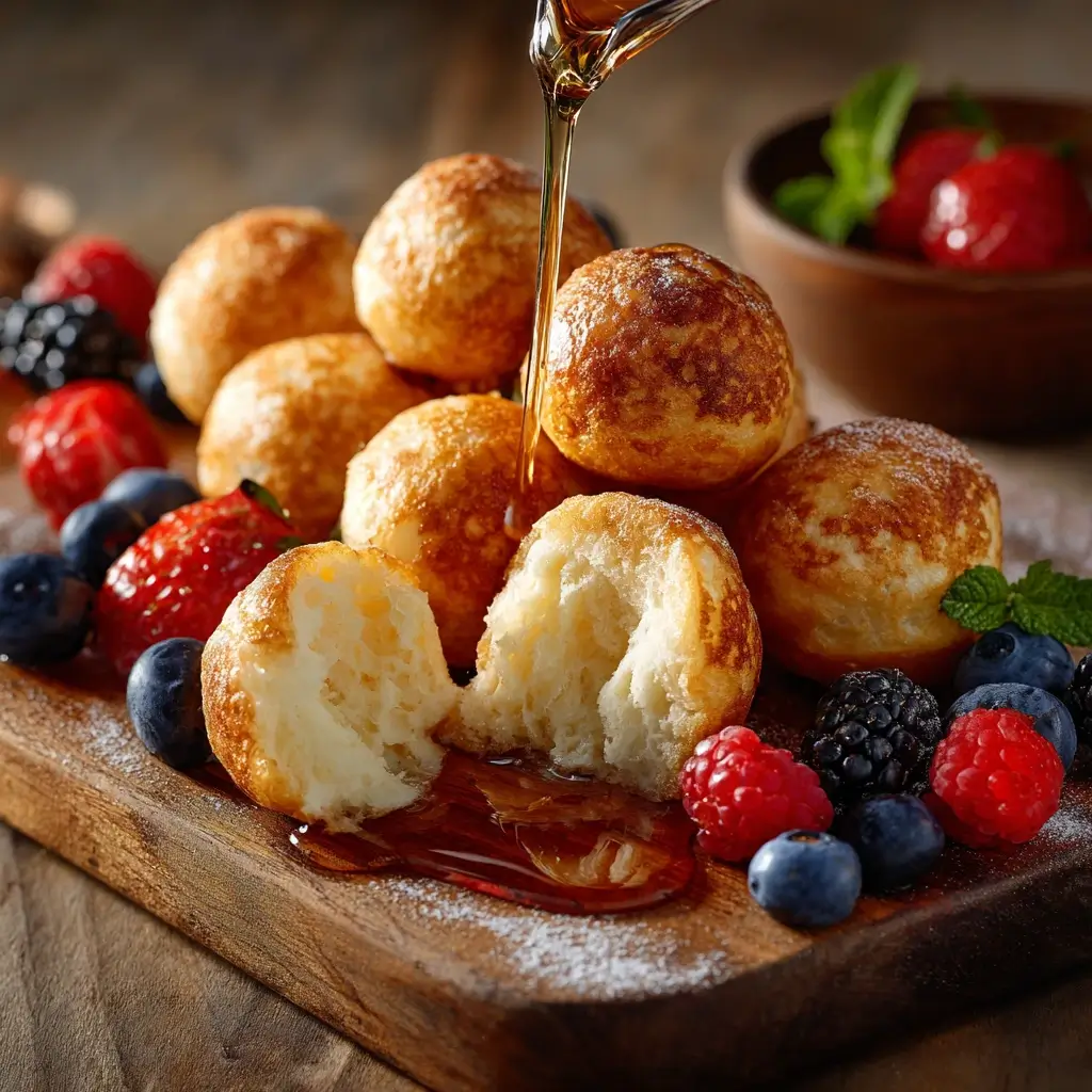 breakfast pancake poppers