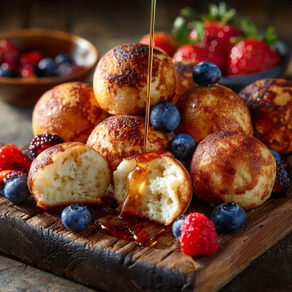 breakfast pancake poppers