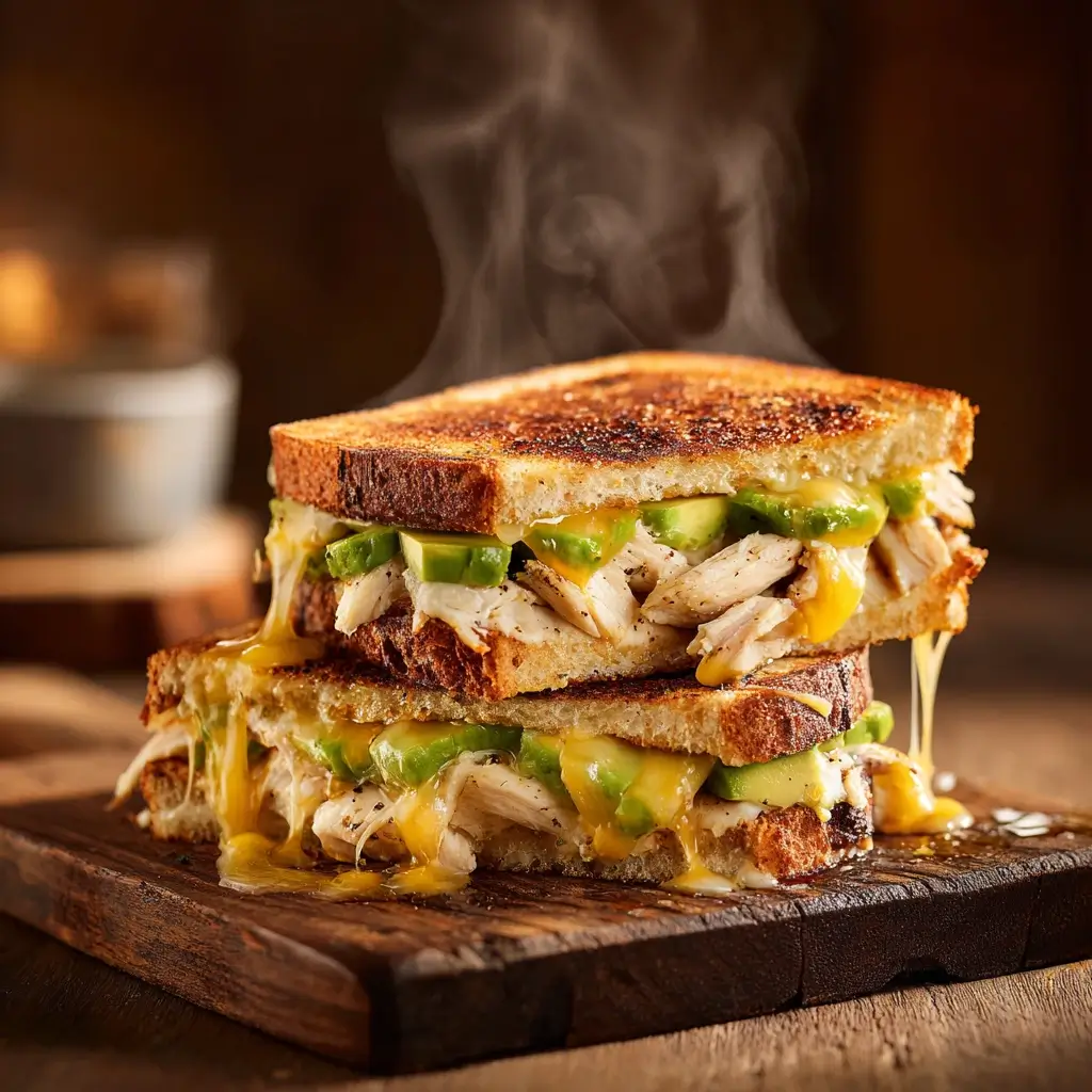 chicken avocado melt sandwich