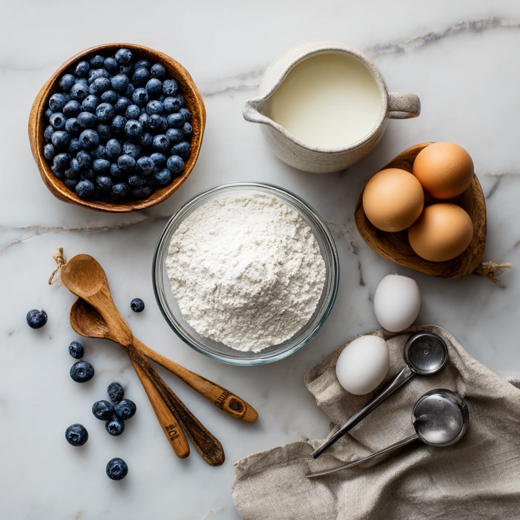 fluffy blueberry pancakes