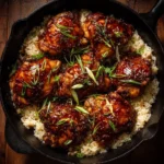 one pan bold honey BBQ chicken