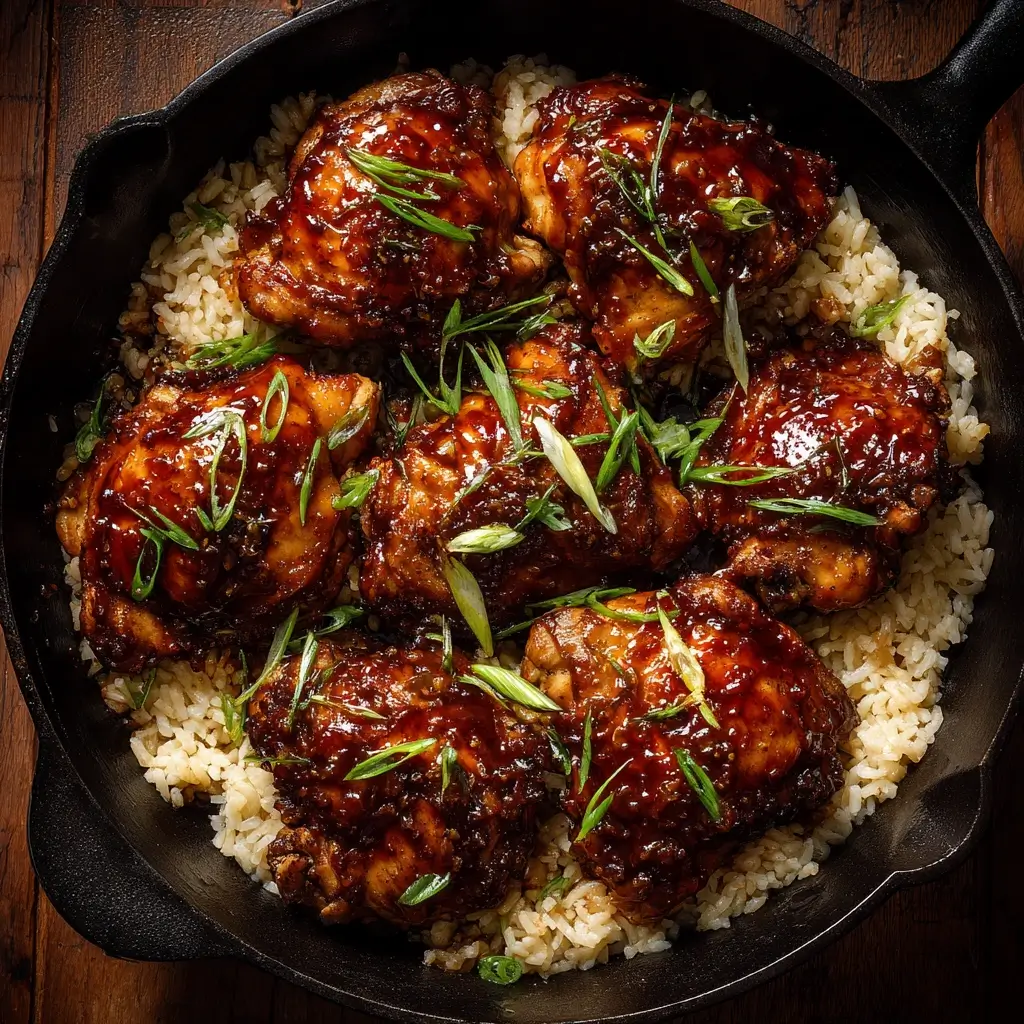 one pan bold honey BBQ chicken
