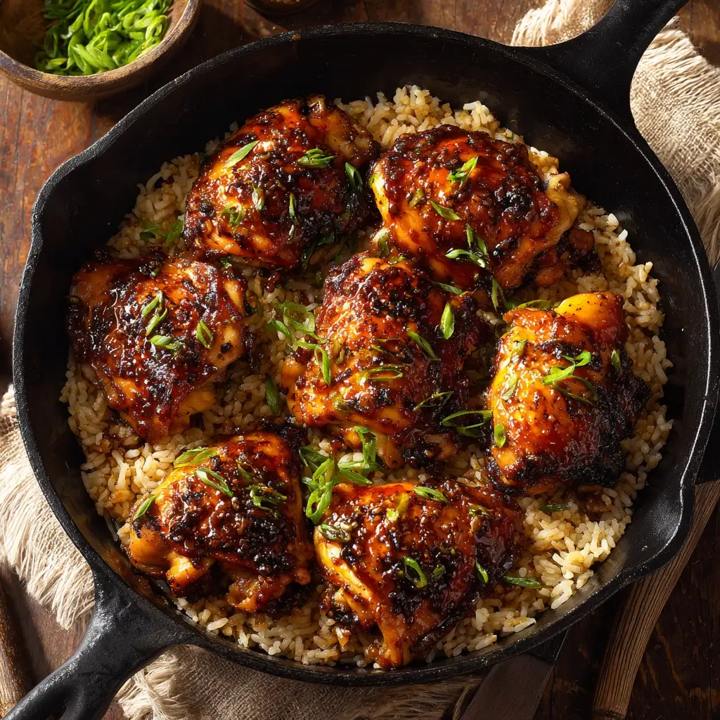 one pan bold honey BBQ chicken