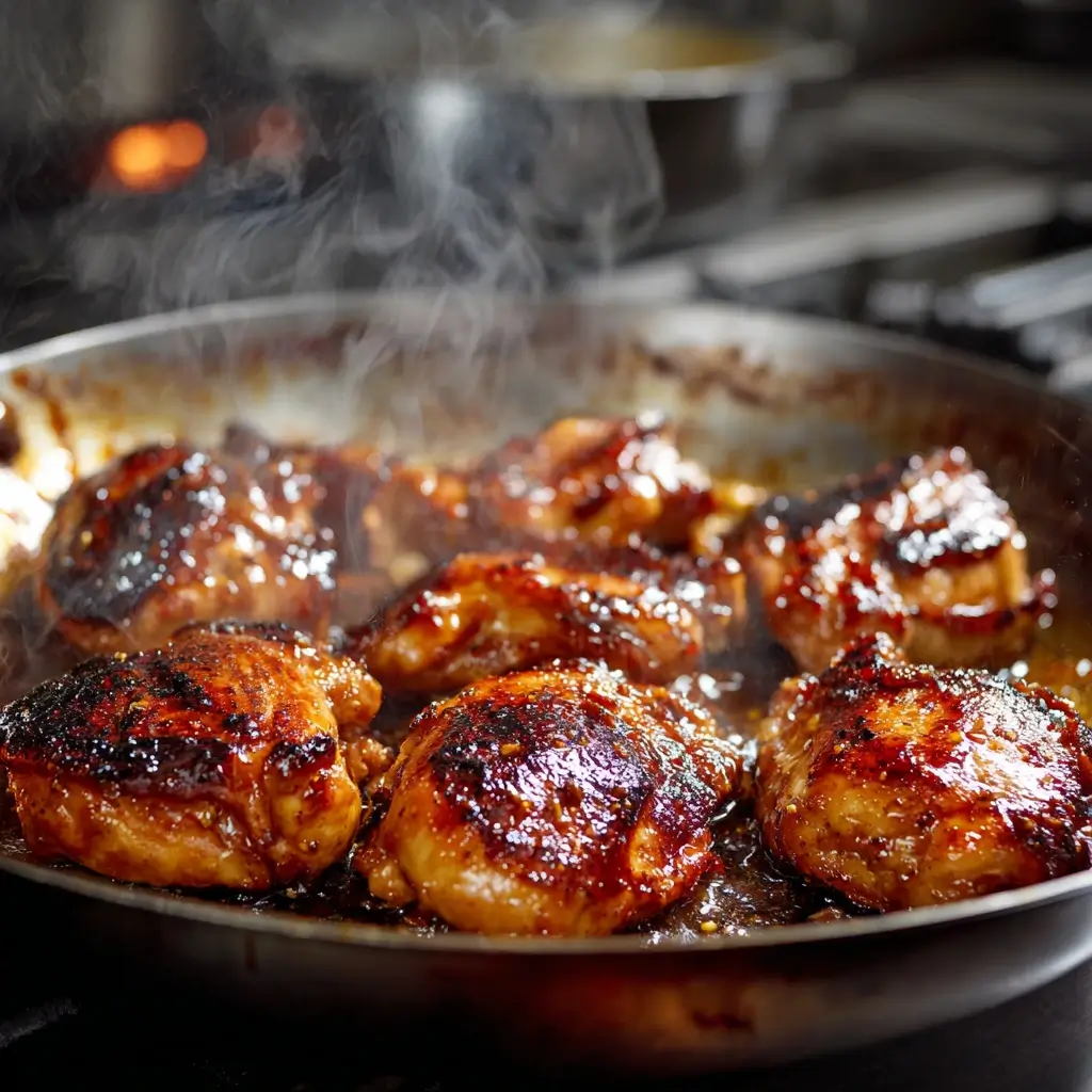 one pan bold honey BBQ chicken