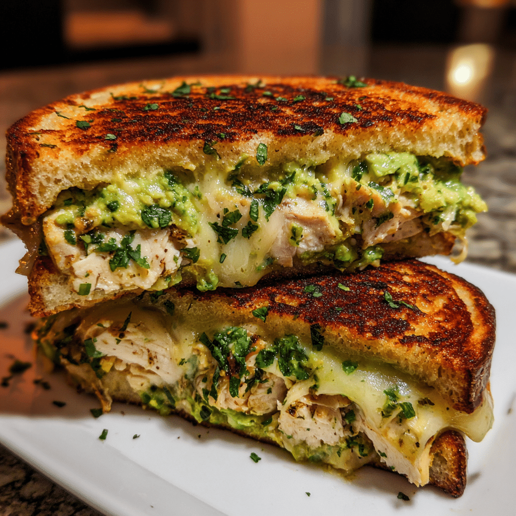 Chicken Avocado Melt Sandwich