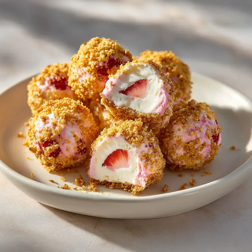 Strawberry Cheesecake Crunch Bites