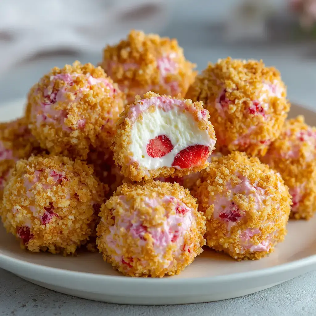 Strawberry Cheesecake Crunch Bites