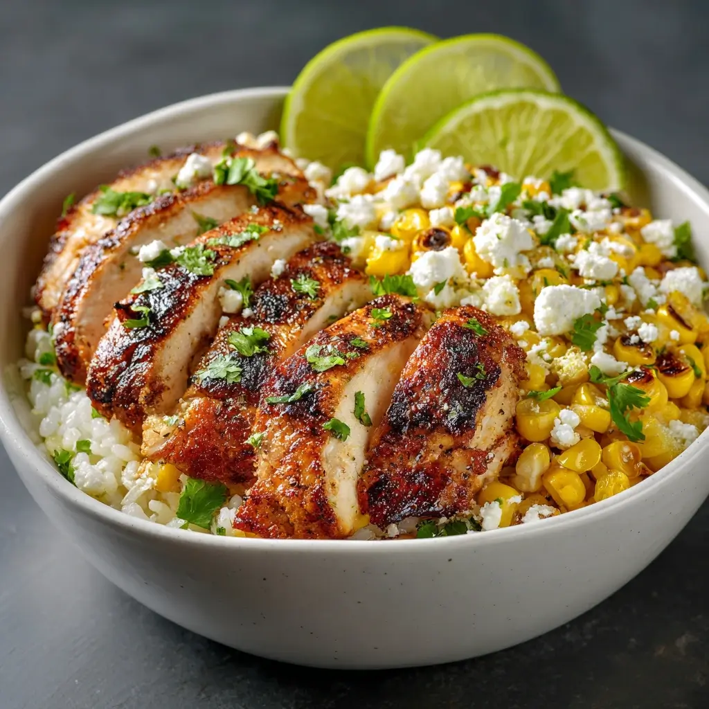 Street Corn Chicken Rice Bowl Recipe