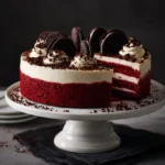 red velvet Oreo cheesecake