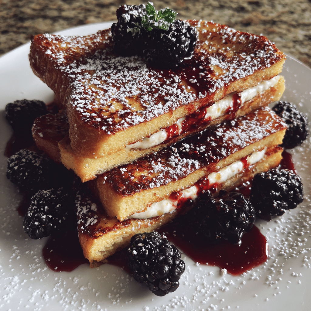 Cream Cheese Stuffed French Toast