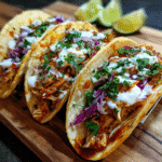 Garlic Butter Honey BBQ Chicken Tacos