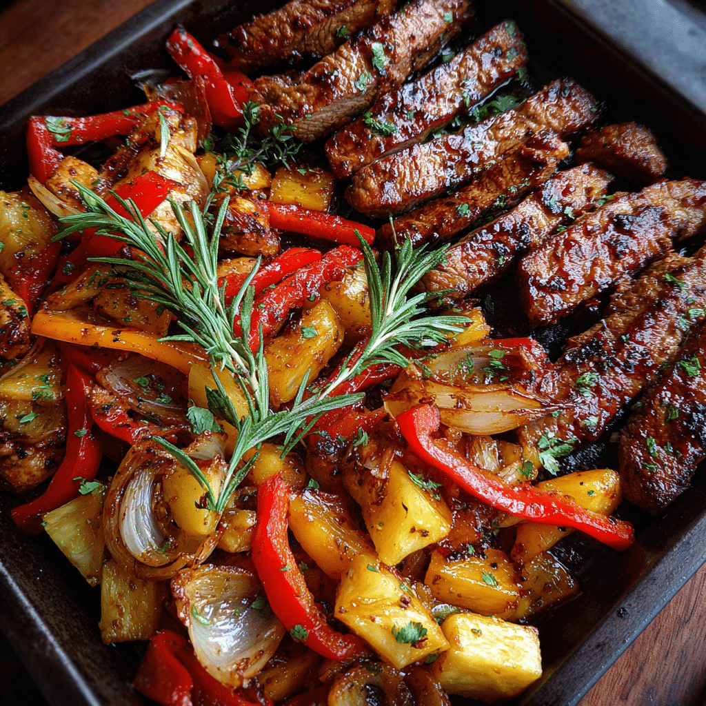 Hawaiian Chicken Sheet Pan
