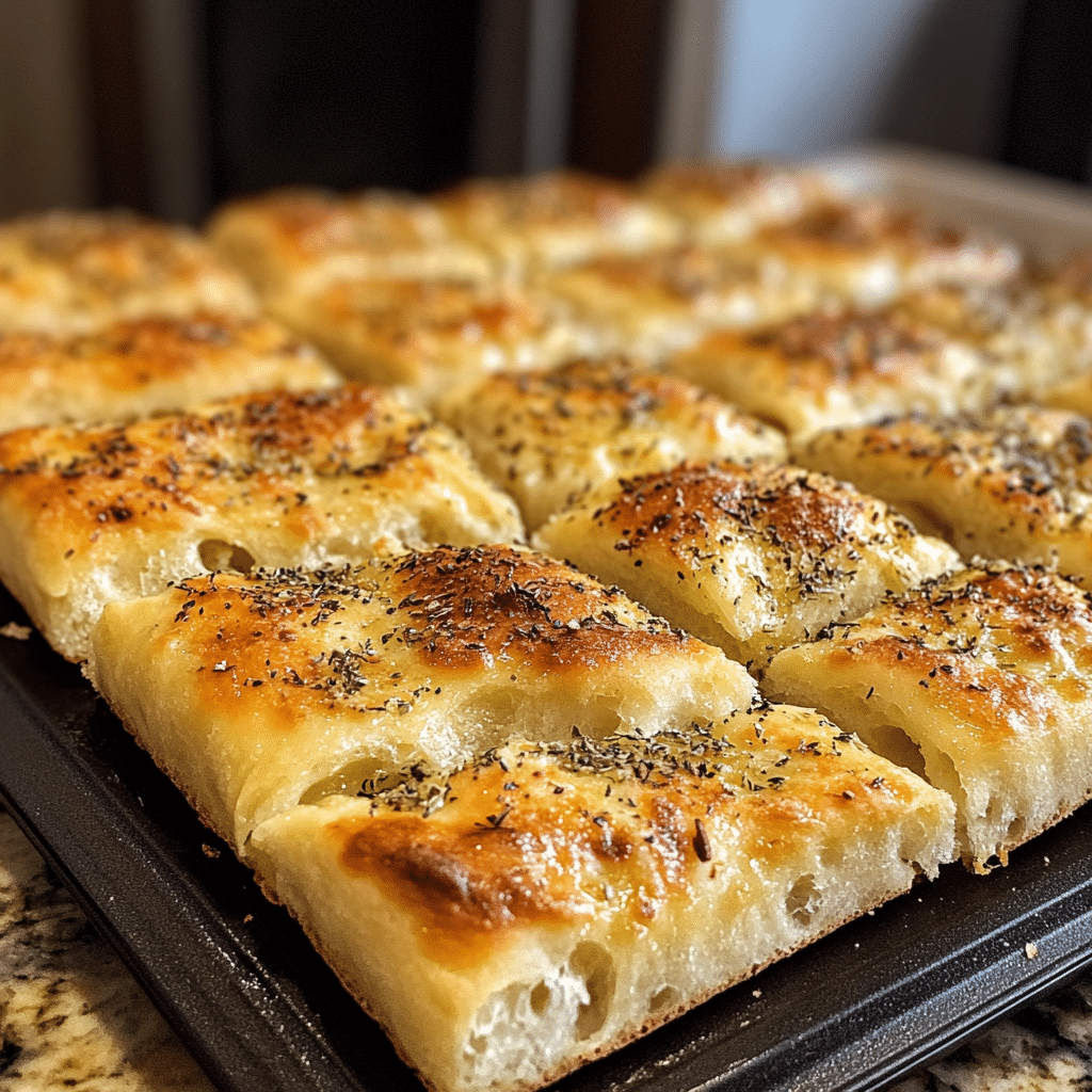 Light Fluffy Sourdough Focaccia