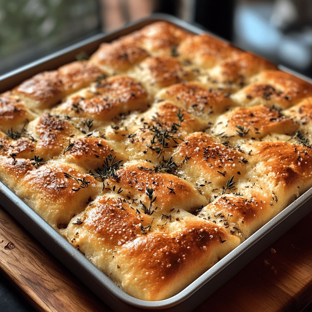 Light Fluffy Sourdough Focaccia