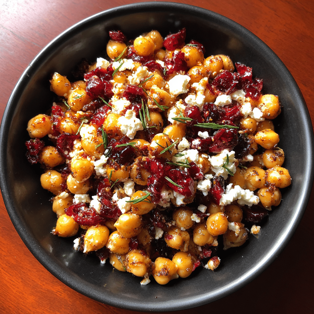 Feta & Cranberry Chickpeas