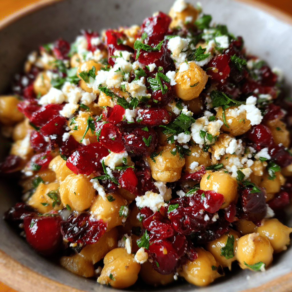 Feta & Cranberry Chickpeas
