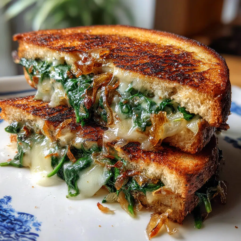Mediterranean Spinach Grilled Cheese