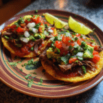 Mexican Tostadas de Carne Asada