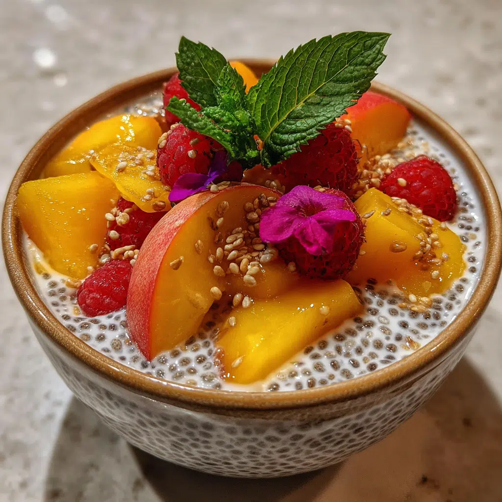 Peach Chia Pudding
