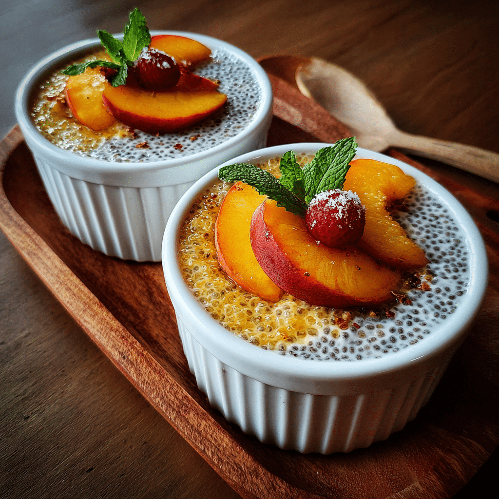 Peach Chia Pudding