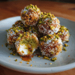 Ricotta pistachio honey bites