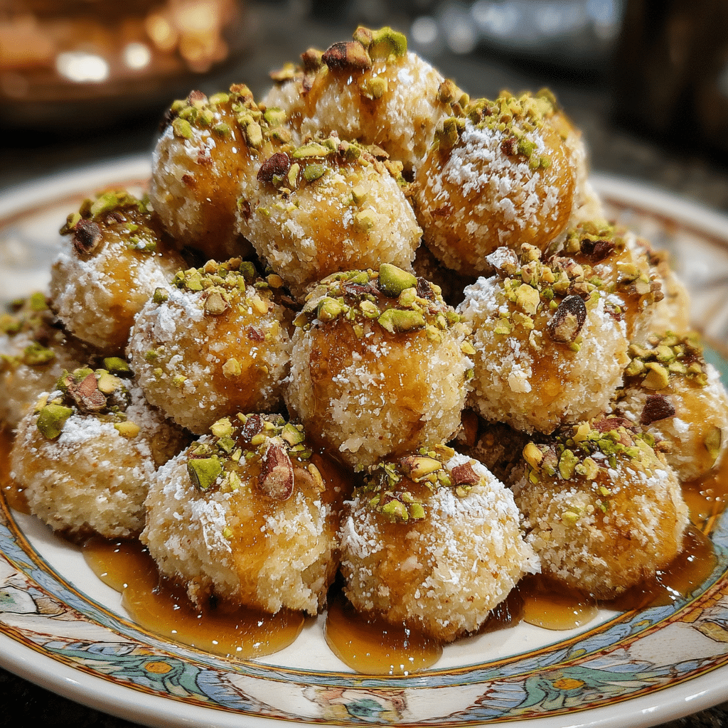 Ricotta pistachio honey bites