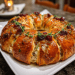 Savory Turkey and Cranberry Crescent Ring