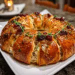 Savory Turkey and Cranberry Crescent Ring