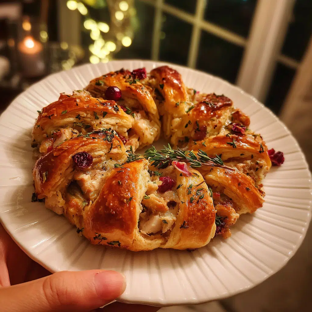Savory Turkey and Cranberry Crescent Ring