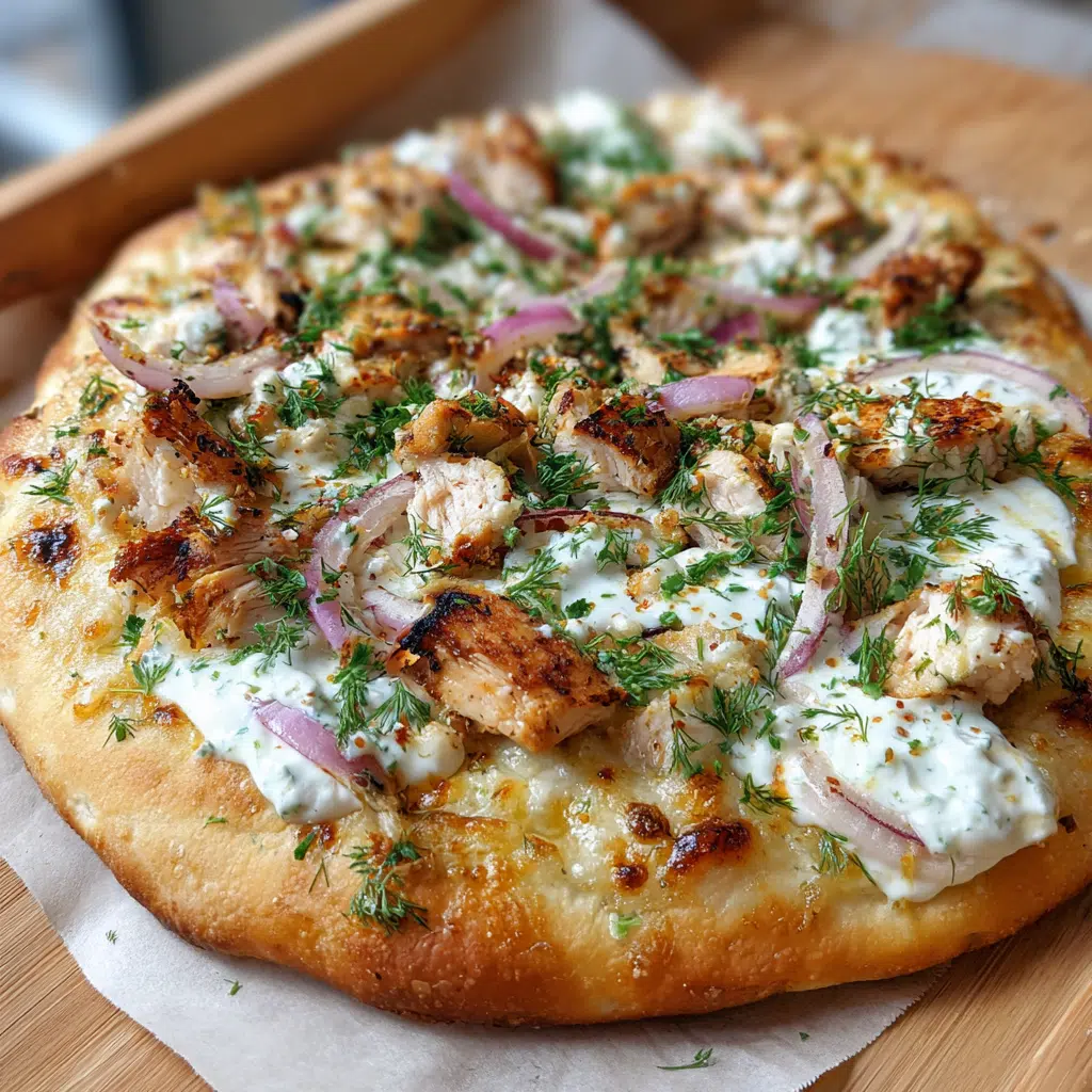 Tzatziki Chicken Pizza