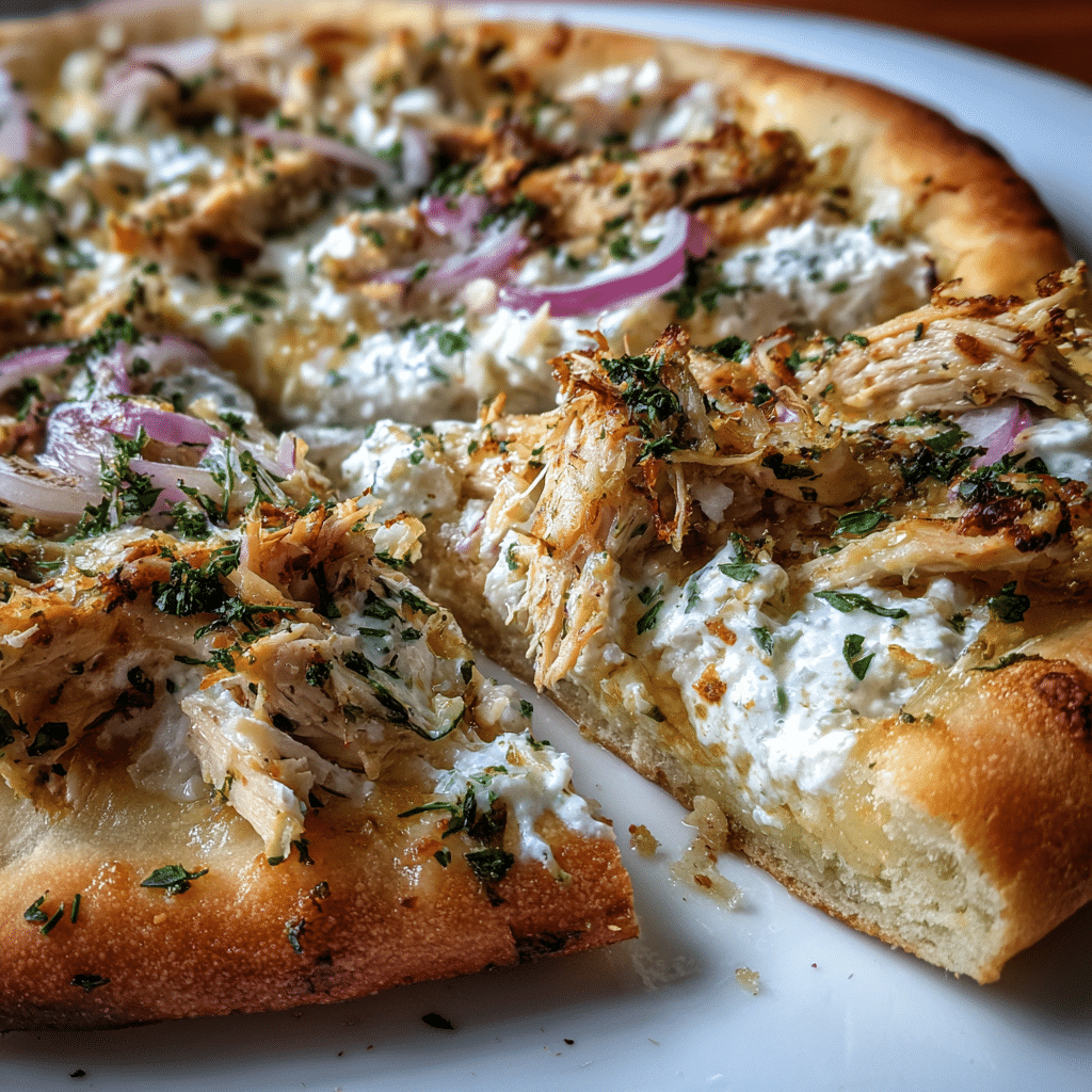Tzatziki Chicken Pizza