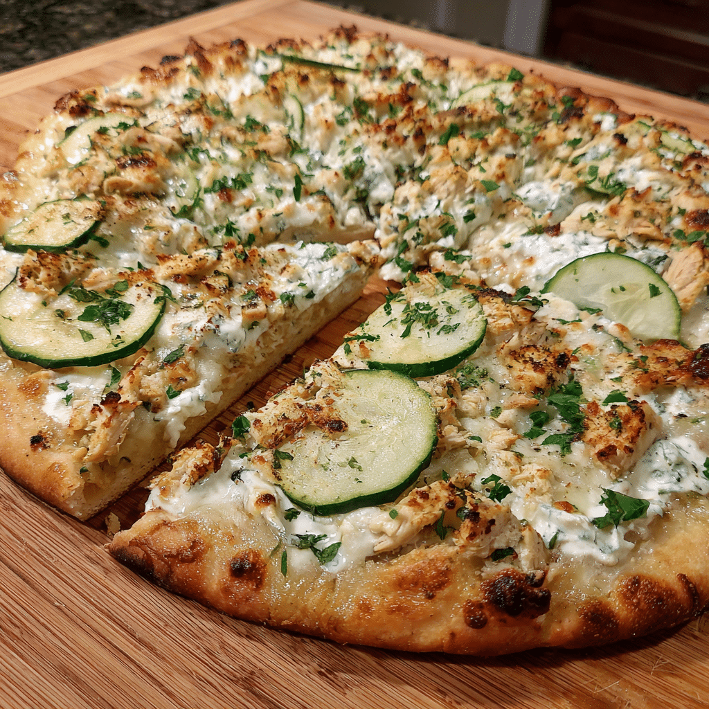 Tzatziki Chicken Pizza