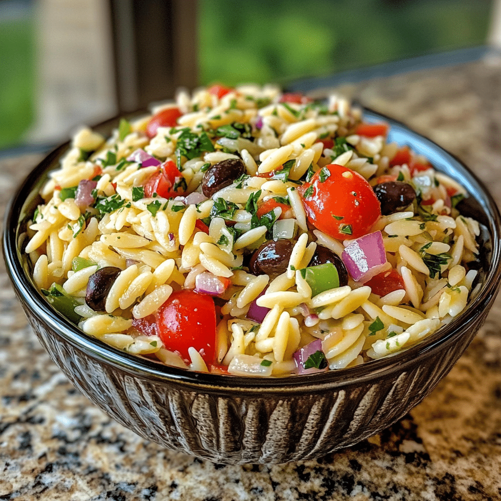Mediterranean Orzo Pasta Salad