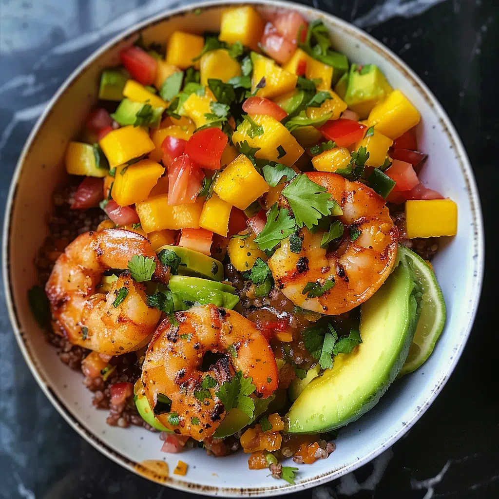 Shrimp and Avocado Bowls with Mango Salsa 