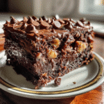 German Chocolate Poke Cake