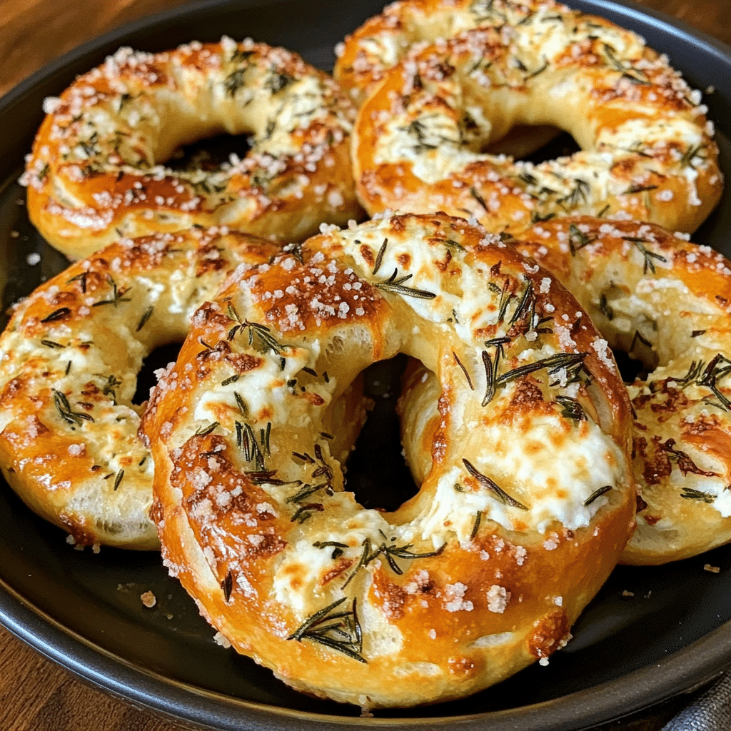 Rosemary Parmesan Mozzarella Pretzels