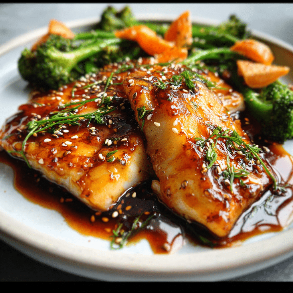 Ginger Soy Glazed Cod