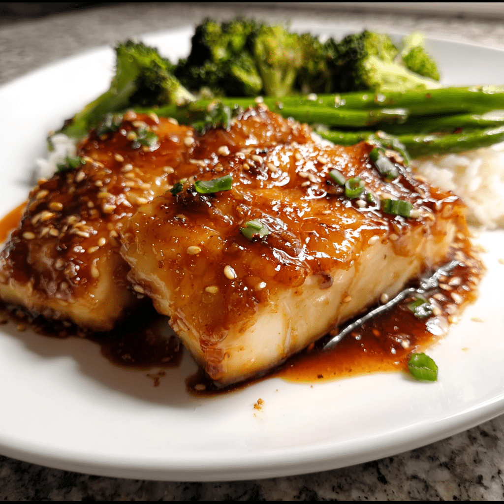 Ginger Soy Glazed Cod