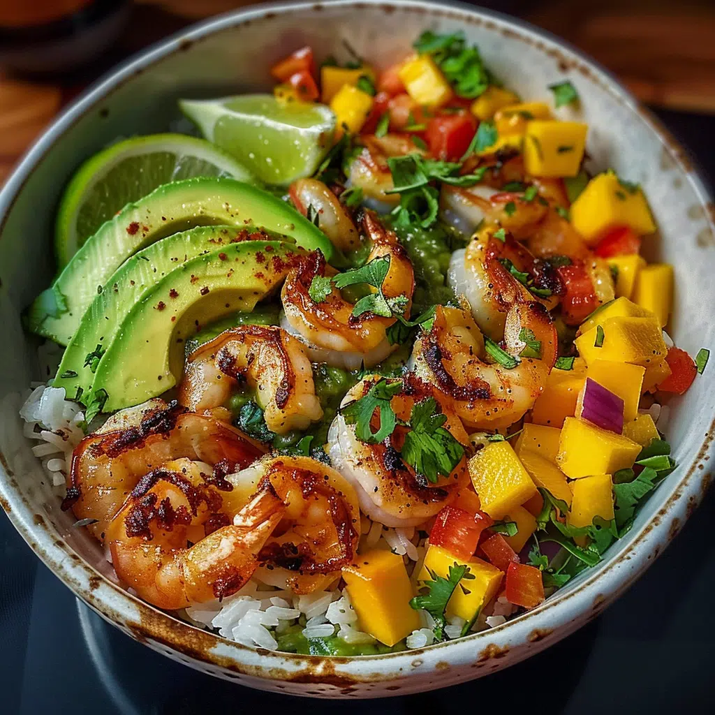 Shrimp and Avocado Bowls with Mango Salsa